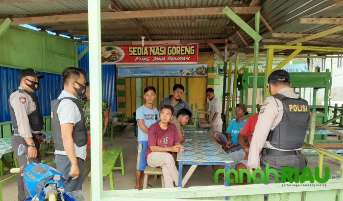 Piket Polsek Ukui laksanakan patroli C3 dan Sosialisasi AKB di Wilayah Hukum Polsek Ukui